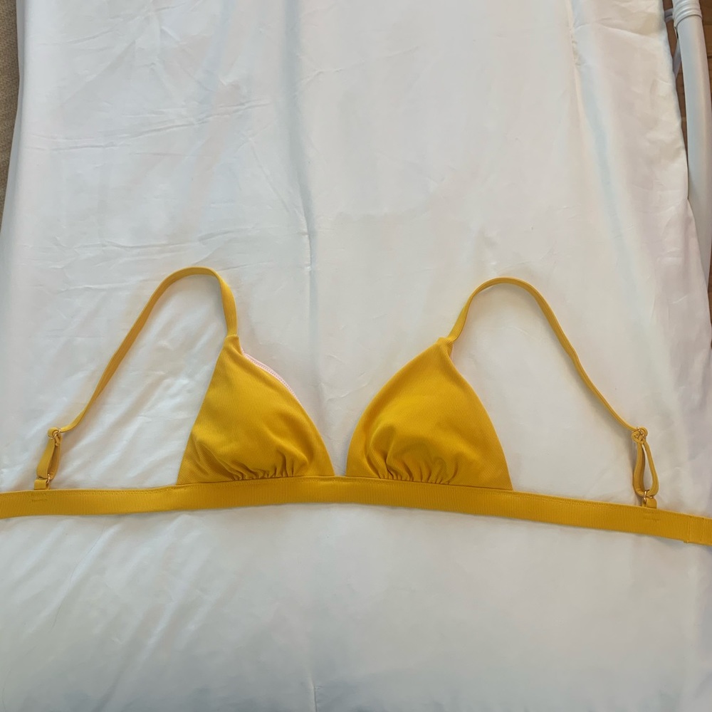 Shade & shore yellow bikini top